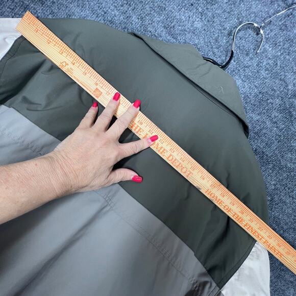 O'Neill Snowboard Jacket Mens Large Green Cream Performance Sporty Ski Athletic - Picture 7 of 11